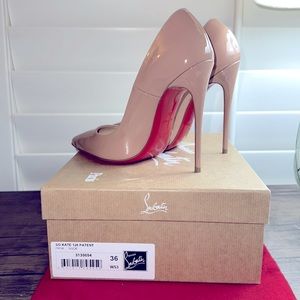 Christian Louboutin So Kate 120 Nude Heels